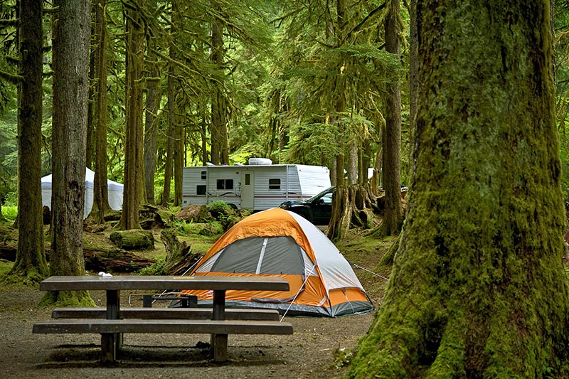 Tenting Vancouver Island